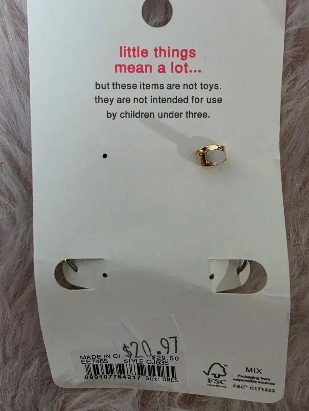 Girls' heart earrings two-pack